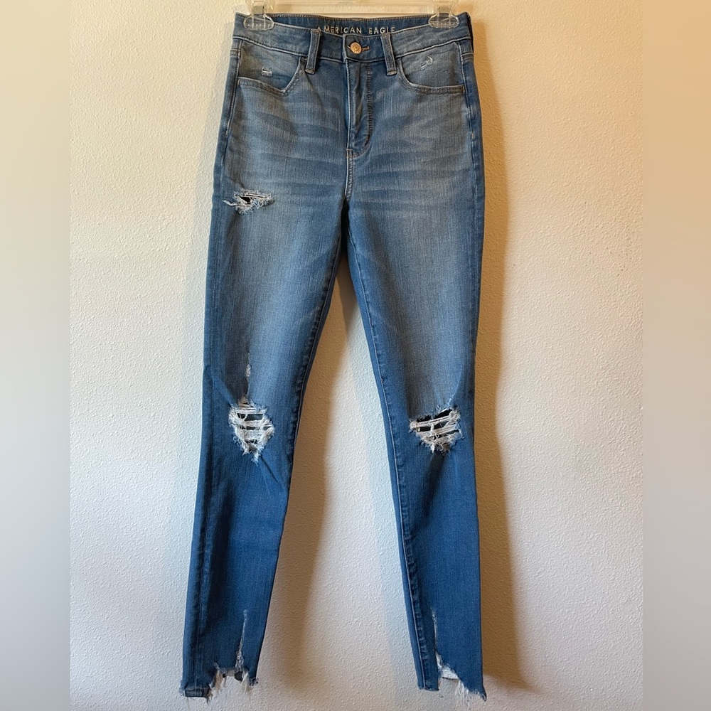 American Eagle high rise jeans, Size 4
